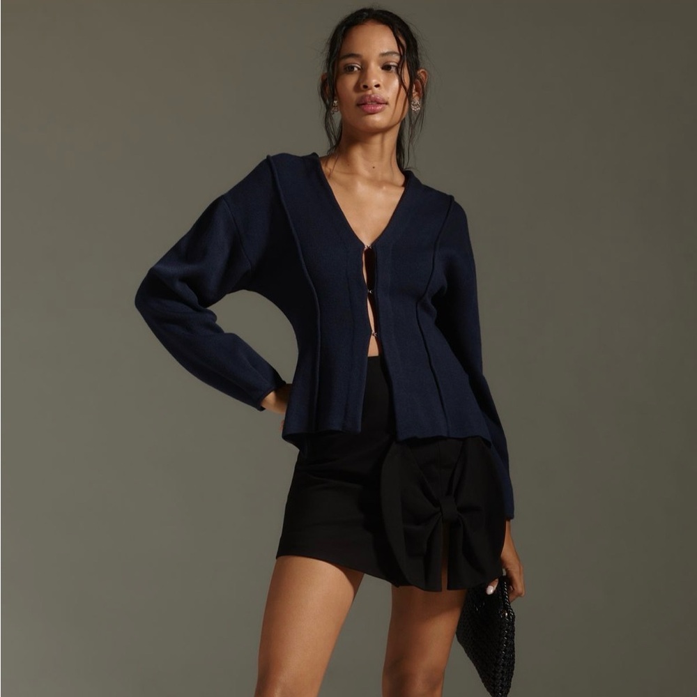 NWOT Maeve by Anthropologie Navy Sweater - Picture 2 of 9